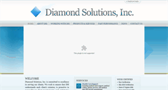 Desktop Screenshot of diamondsolutionsinc.com